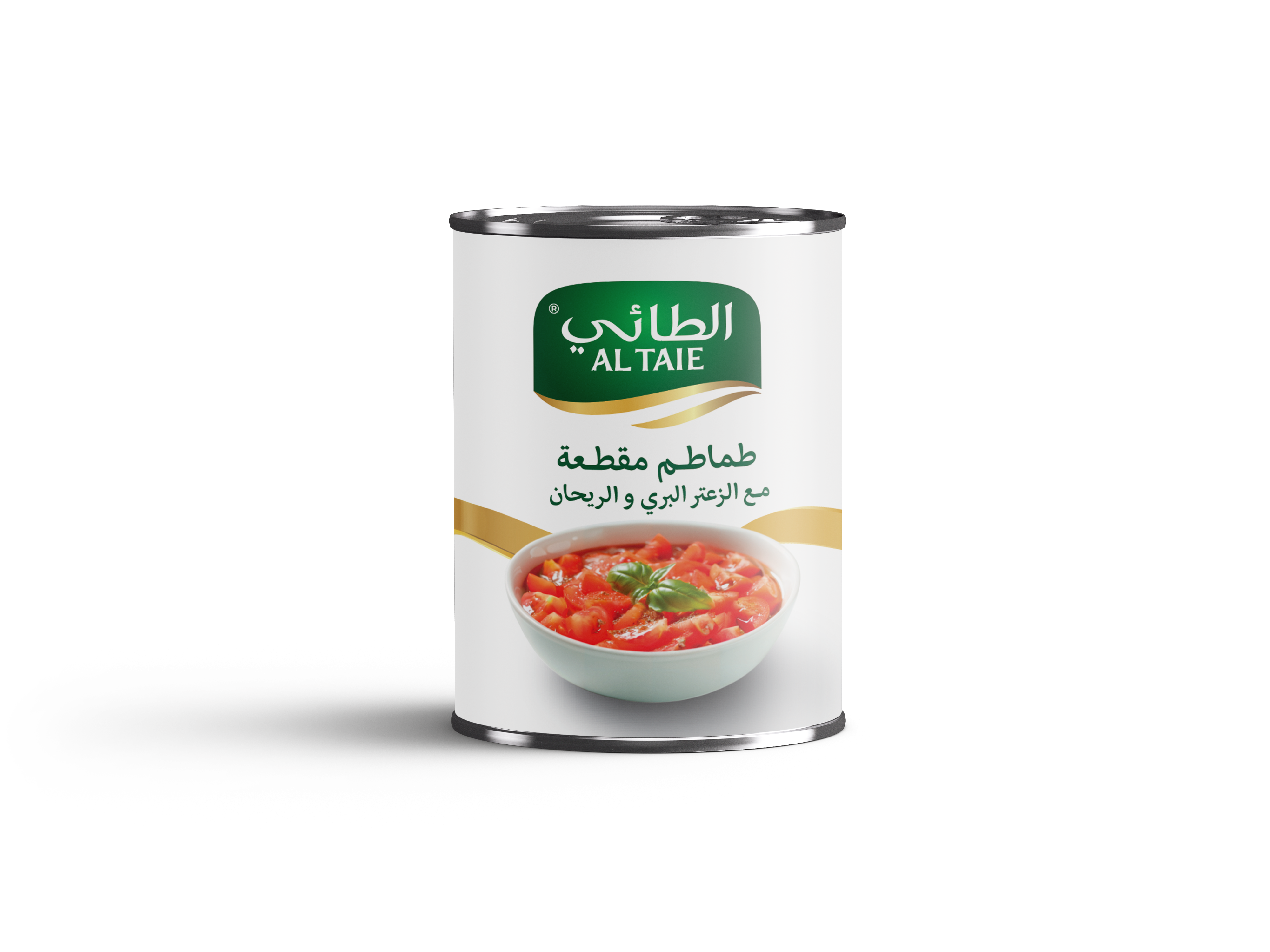 طماطم مقطعة مع الزعتر البري والريحان 